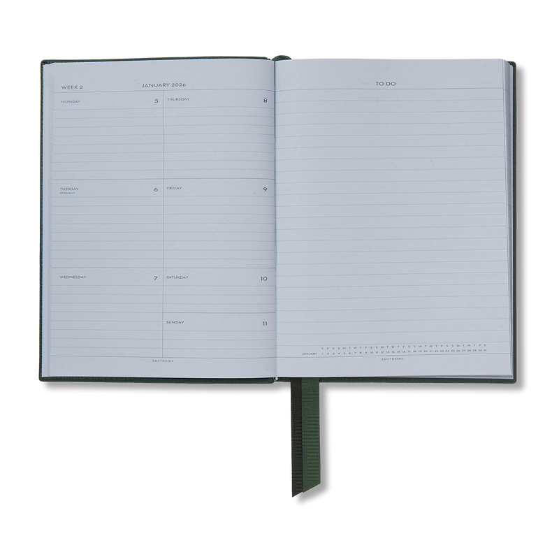 Smythson 2026 Soho Weekly Diary In Ludlow