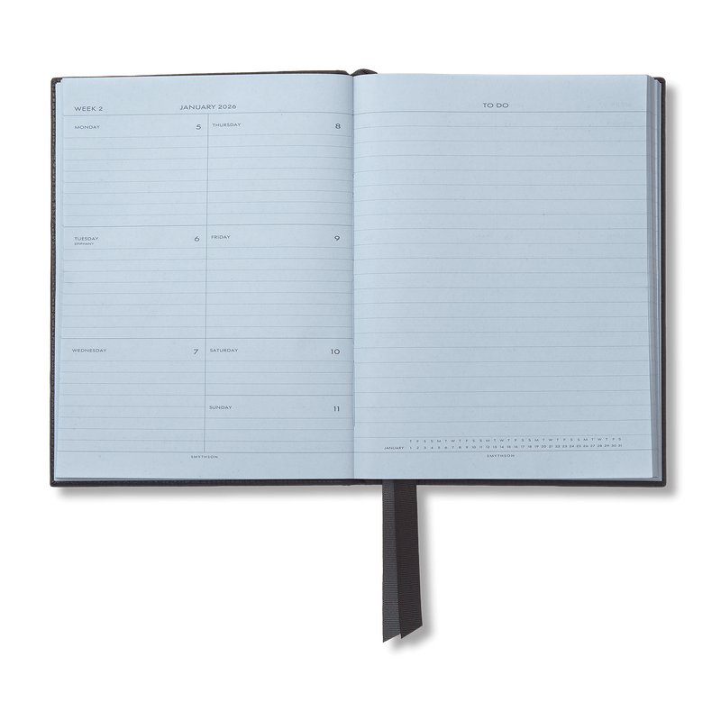 Smythson 2026 Soho Weekly Diary In Ludlow