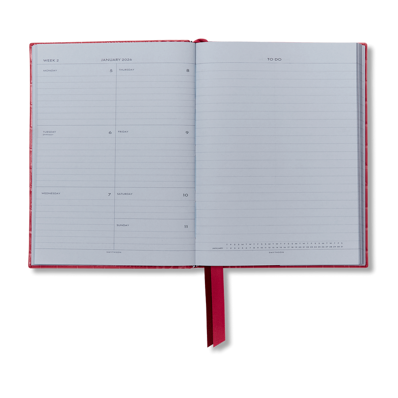 Smythson 2026 Soho Weekly Diary In Mara