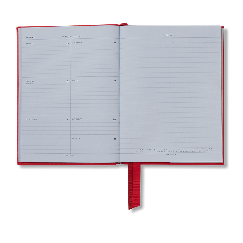 Smythson 2026 Soho Weekly Diary In Panama