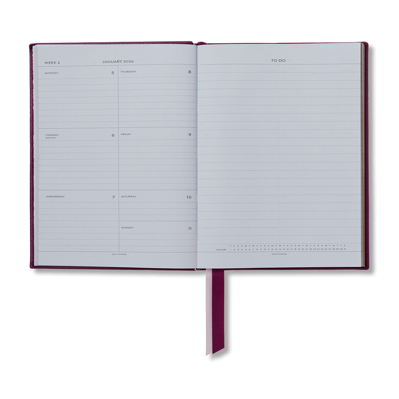 Smythson 2026 Soho Weekly Diary In Panama