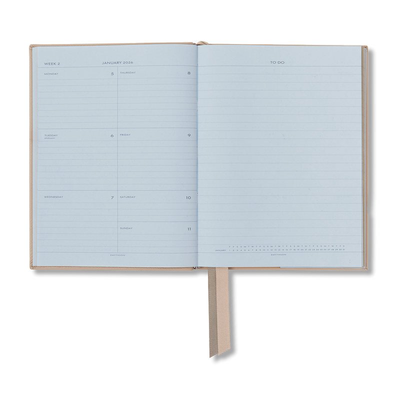 Smythson 2026 Soho Weekly Diary In Panama
