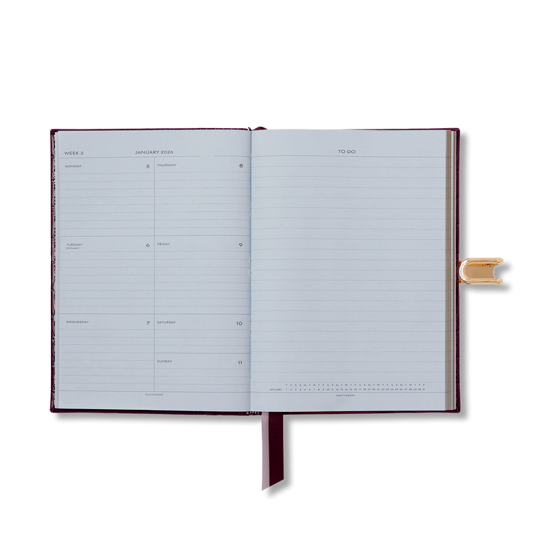 Smythson 2026 Soho Weekly Diary With Slide In Mara