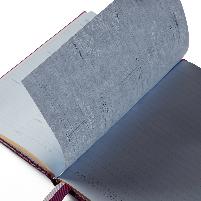 Smythson 2026 Soho Weekly Diary With Slide In Mara