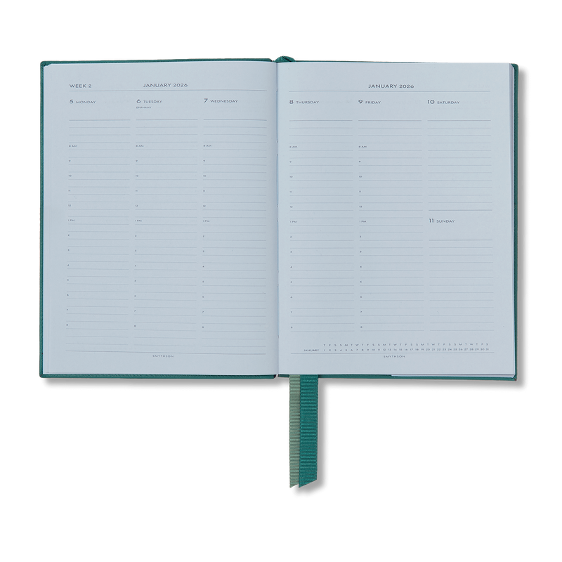 Smythson 2026 Soho Weekly Vertical Diary In Panama