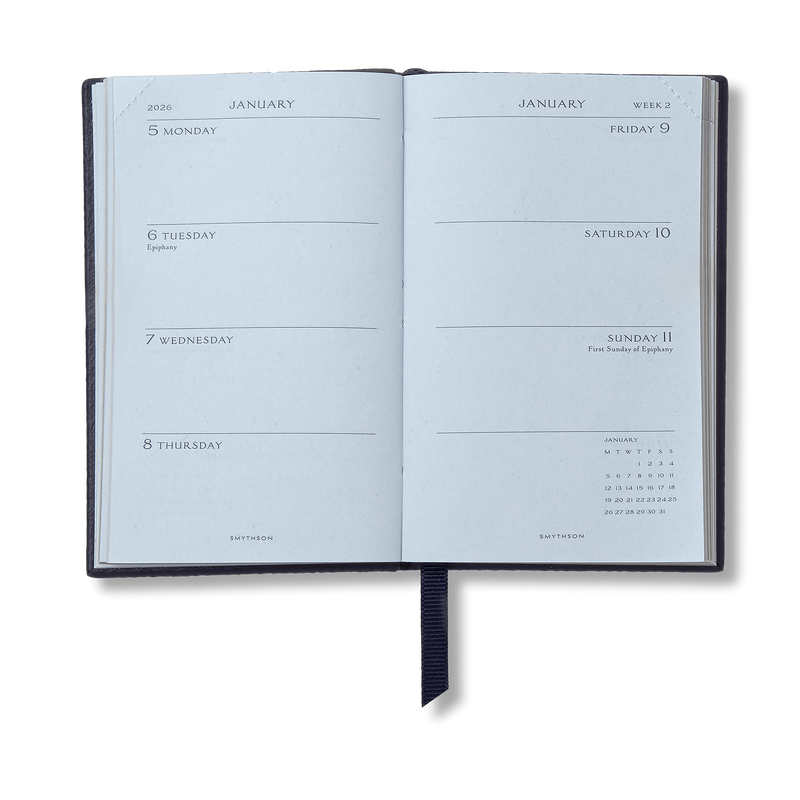 Smythson 2026 Wafer Weekly Diary In Panama