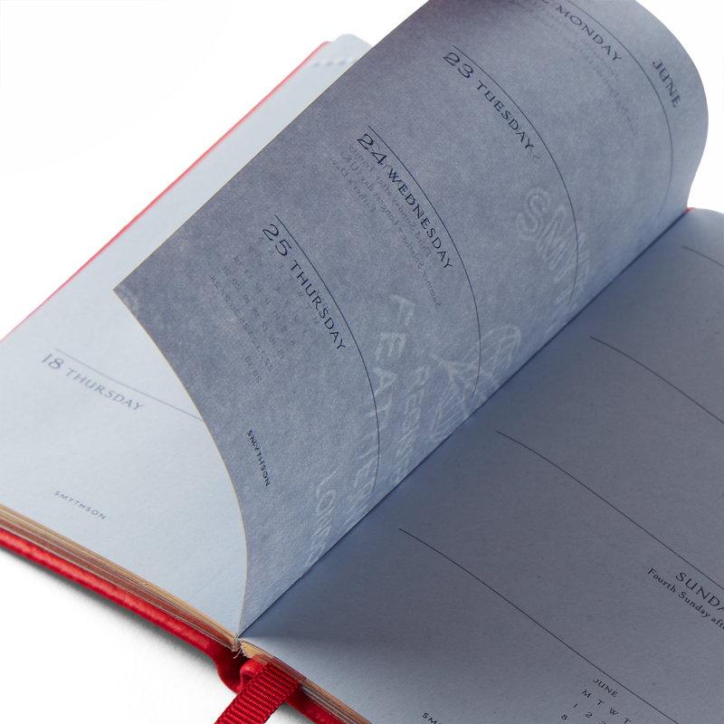 Smythson 2026 Wafer Weekly Diary In Panama