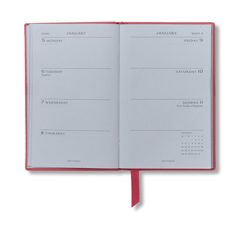 Smythson 2026 Wafer Weekly Diary In Panama