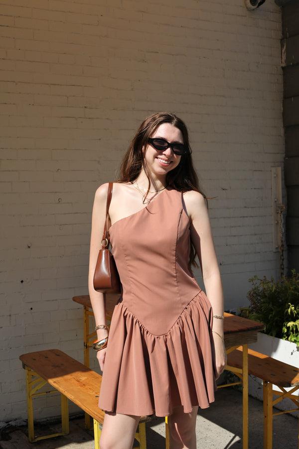 Snow Xue Gao Cotton Off-Shoulder Short Dress