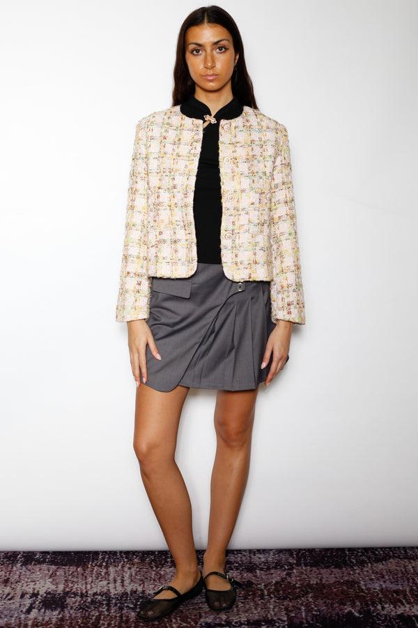 Snow Xue Gao Wool Pastel Tweed Blazer