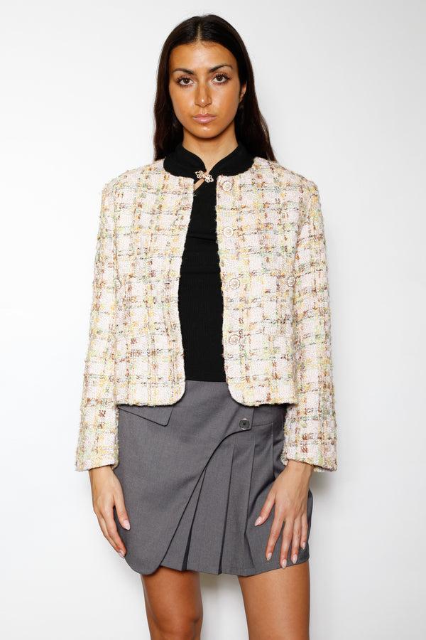 Snow Xue Gao Wool Pastel Tweed Blazer