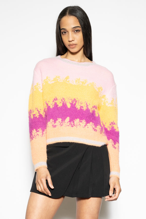 snow xue gao Wool Sunset Gradient Sweater