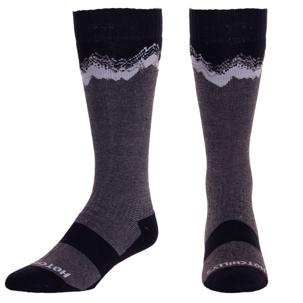 snowangel Adult Mountain Mid Volume Sock - Black/Grey
