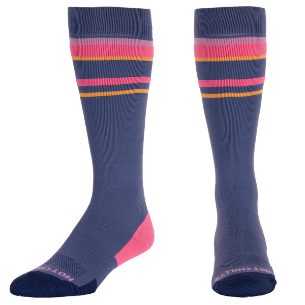 snowangel Adult Performance Stripe Elite Sock Low Volume - Vintage Indigo