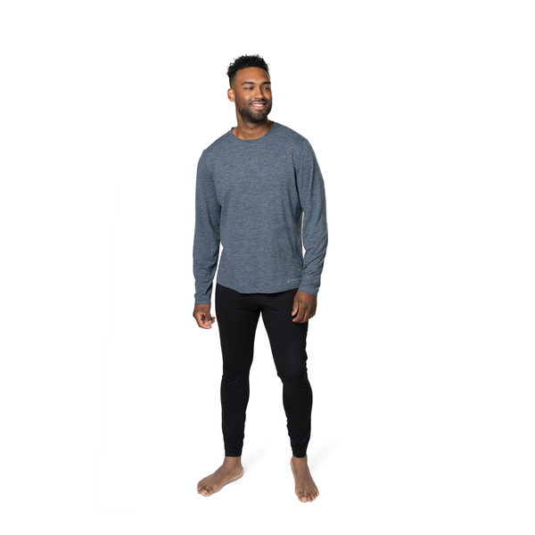 Snowangel Men's Clima-Tek Crewneck - Nightfall Heather