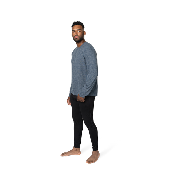 Snowangel Men's Clima-Tek Crewneck - Nightfall Heather