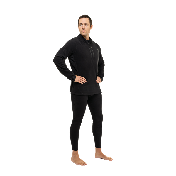 Snowangel Men's La Montaña Fleece Zip T - Black/Black