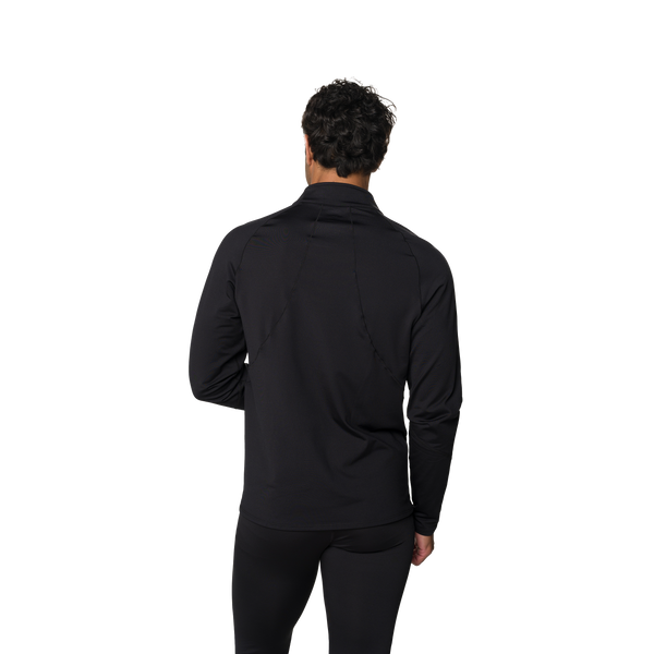 Snowangel Men's Micro-Elite Chamois Zone Zip-T - Black/Black