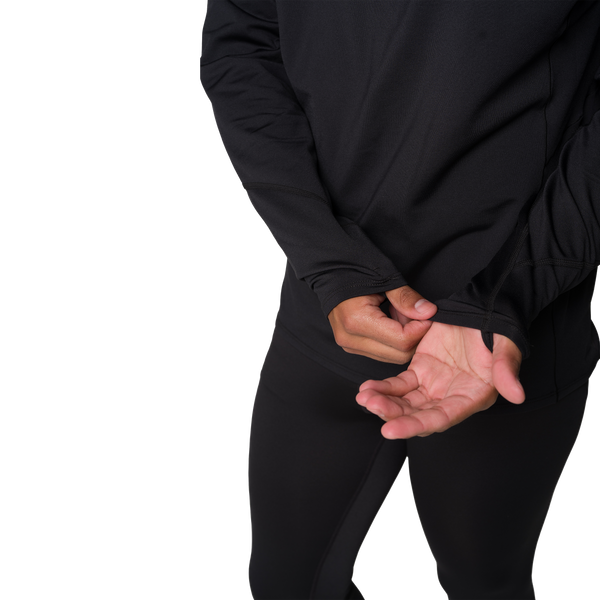 Snowangel Men's Micro-Elite Chamois Zone Zip-T - Black/Black
