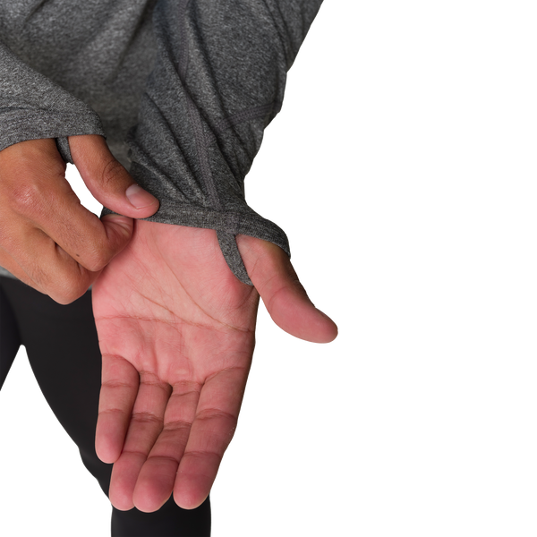 Snowangel Men's Micro-Elite Chamois Zone Zip-T - Granite/Granite