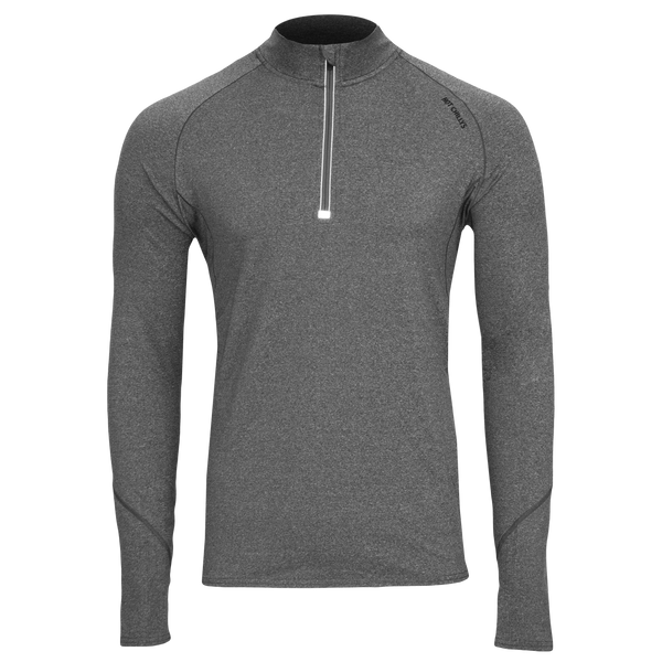 snowangel Men's Micro-Elite Chamois Zone Zip-T - Granite/Granite