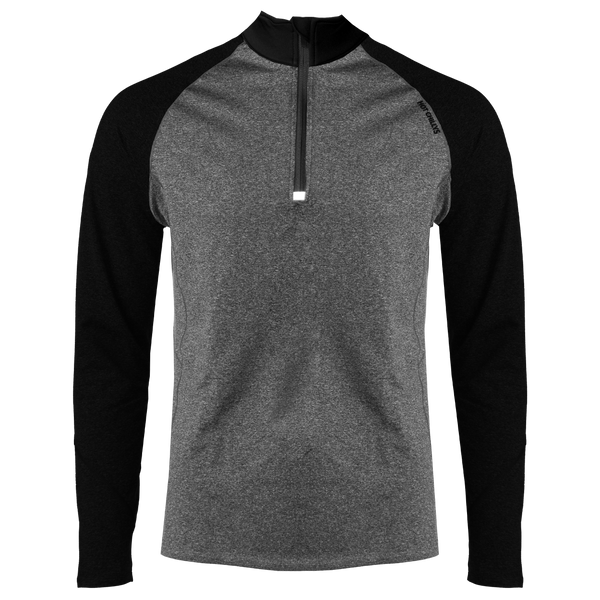 snowangel Mens Micro-Elite Chamois Zone Zip-T - Granite/Black