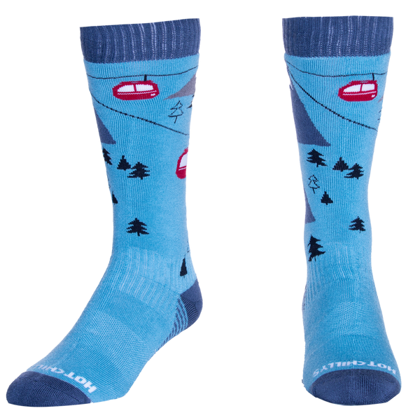 Snowangel Adult Mid Volume Sock - Gondola/Blue