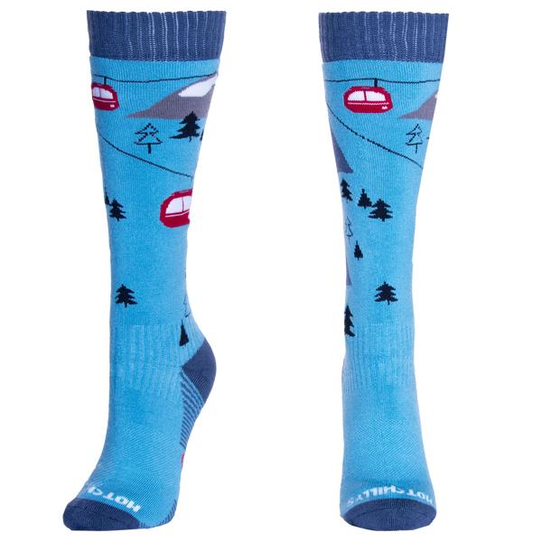 snowangel Adult Mid Volume Sock - Gondola/Blue