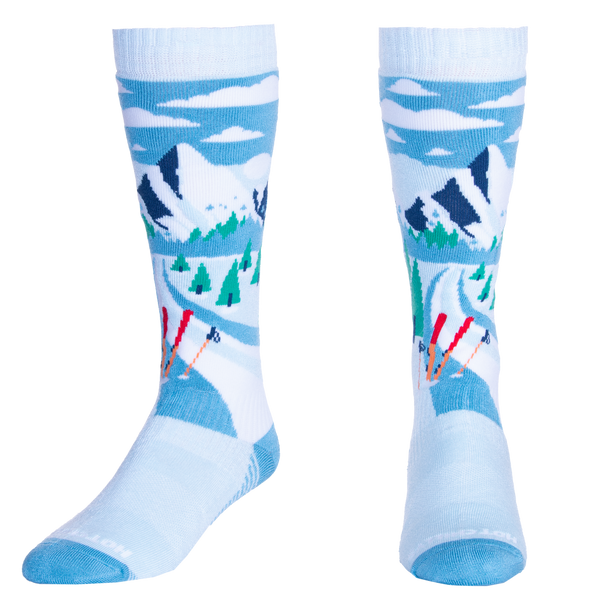 Snowangel Adult Mid Volume Sock - Snow Pass White