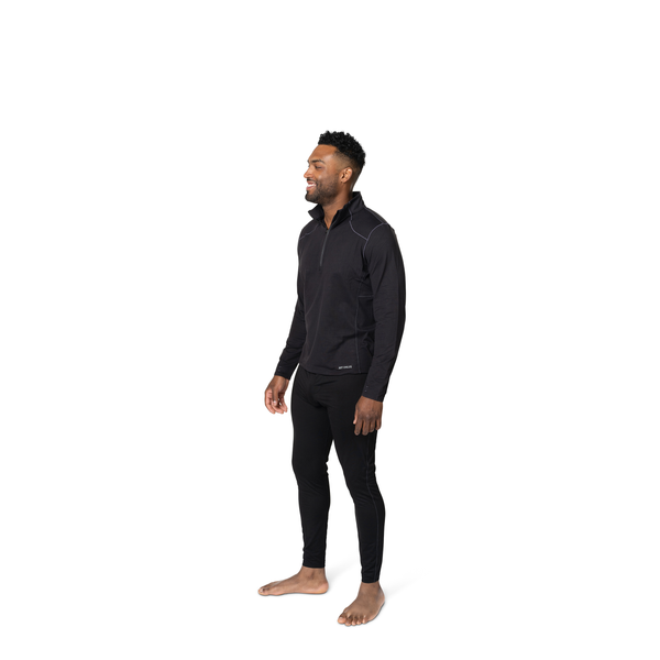Snowangel Men's Clima-Tek Zip-T - Black