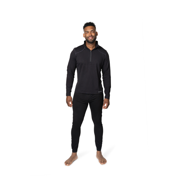 Snowangel Men's Clima-Tek Zip-T - Black