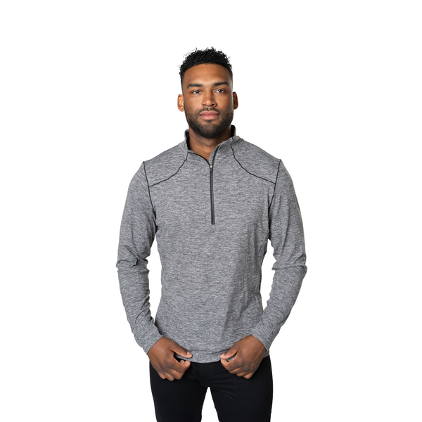 Snowangel Men's Clima-Tek Zip-T - Grey Heather
