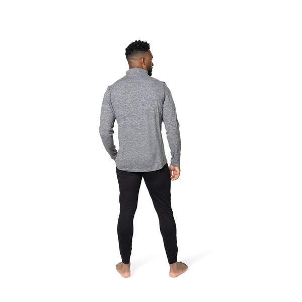 Snowangel Men's Clima-Tek Zip-T - Grey Heather
