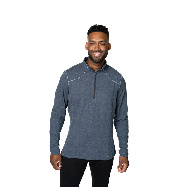 Snowangel Men's Clima-Tek Zip-T - Nightfall Heather