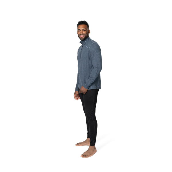 Snowangel Men's Clima-Tek Zip-T - Nightfall Heather