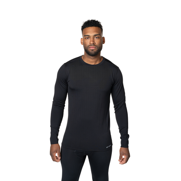 Snowangel Men's Micro-Elite Chamois Crewneck - Black