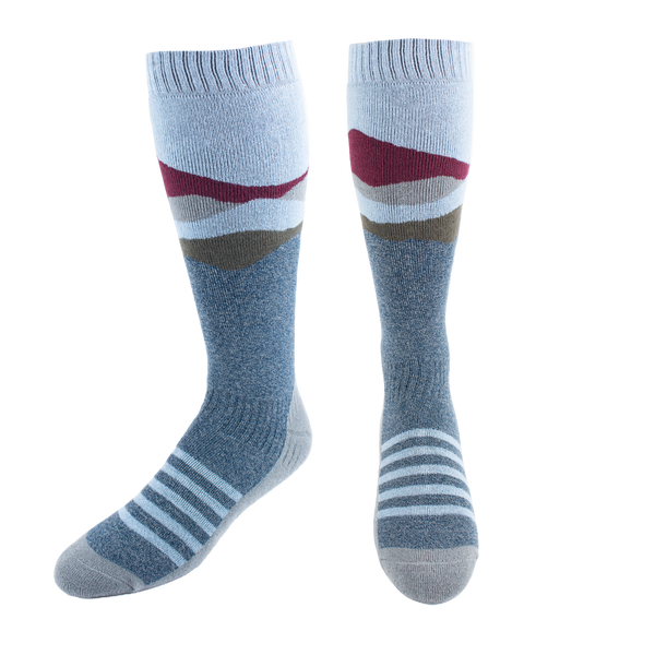 snowangel Men's Mid Volume Sock - Mountain Range