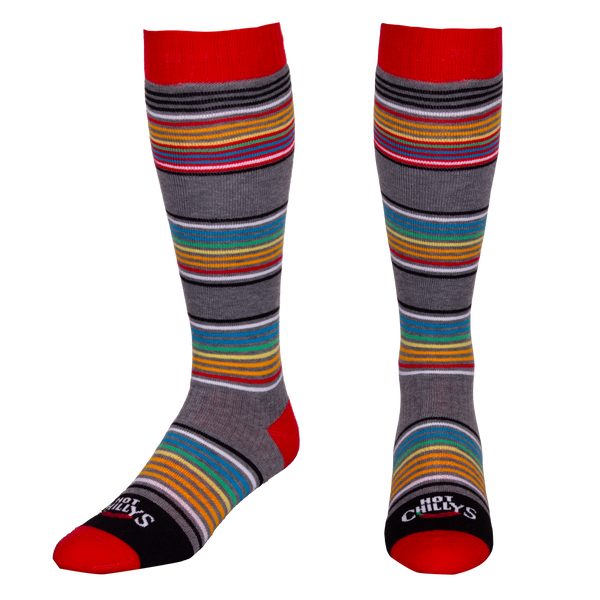 snowangel Men's Mid Volume Sock - Stripes