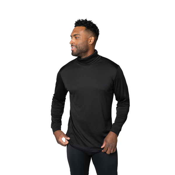 Snowangel Men's Peach Skins Roll T-Neck - Black