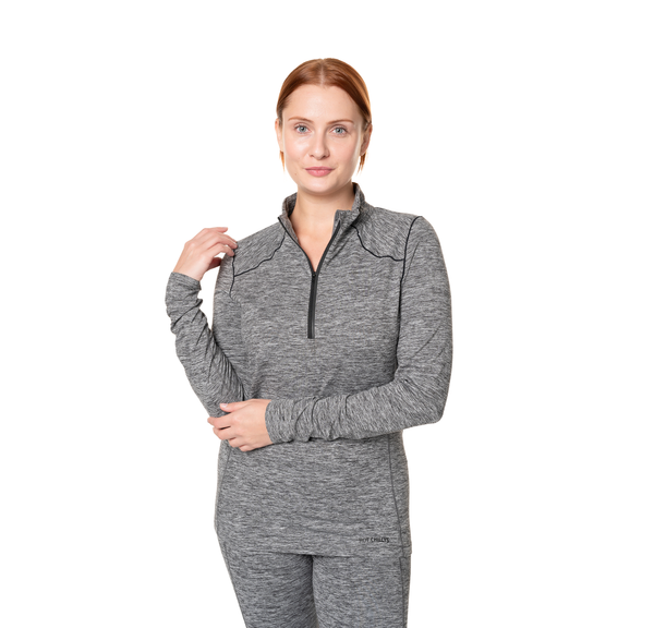 Snowangel Women's Clima-Tek Zip-T - Grey Heather