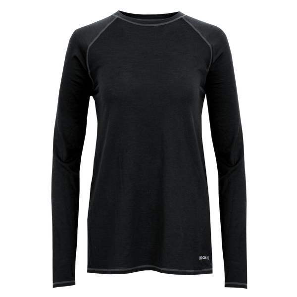 snowangel Women's Clima-Wool Merino Crew - Black