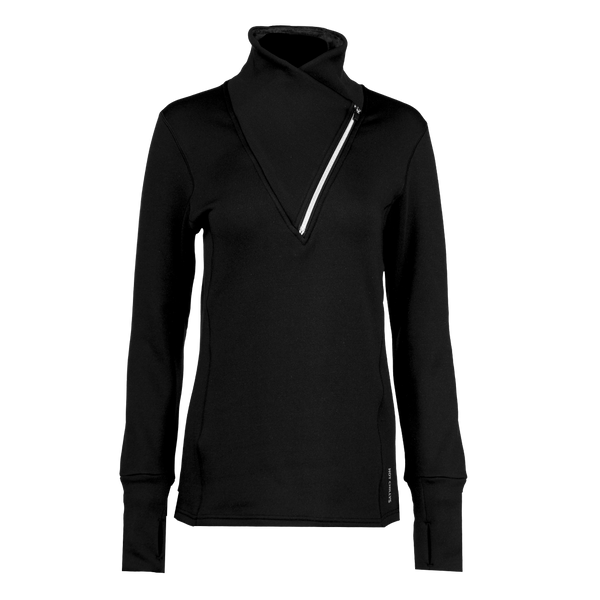 snowangel Women's La Paz Cross Over Zip-T - Black