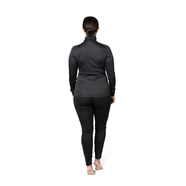 Snowangel Women's Peach Skins Solid T-Neck - Black