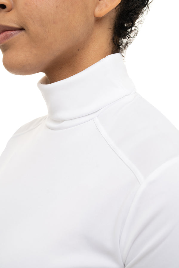Snowangel Women's Peach Skins Solid T-Neck - White