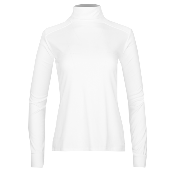 snowangel Women's Peach Skins Solid T-Neck - White