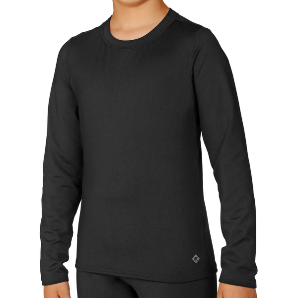 Snowangel Youth Micro-Elite Chamois Crewneck - Black