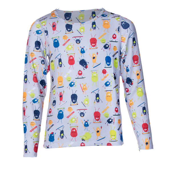 snowangel Youth Originals Print Crew - Doods/Grey