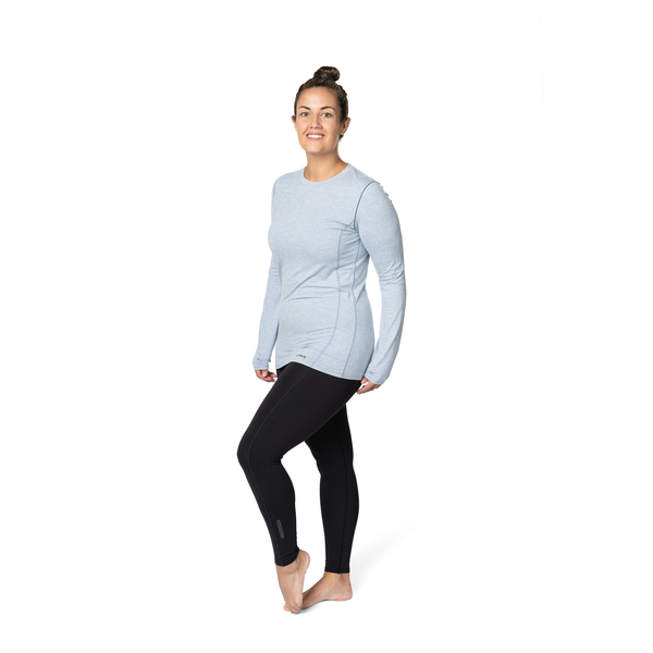 Snowangel Women's Clima-Tek Crewneck - Ashley Blue Heather