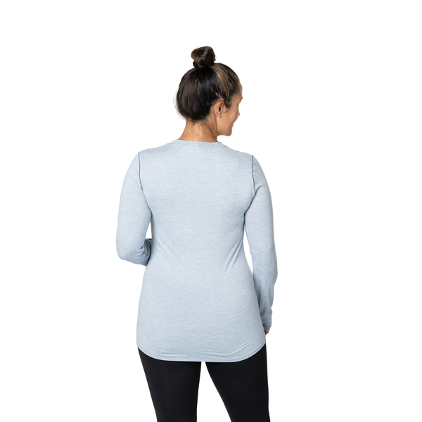 Snowangel Women's Clima-Tek Crewneck - Ashley Blue Heather