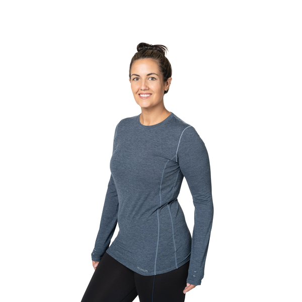 Snowangel Women's Clima-Tek Crewneck - Nightfall Heather